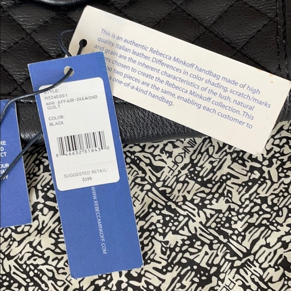 Rebecca Minkoff mini affair “diamond quilt” bag - Picture 10 of 10